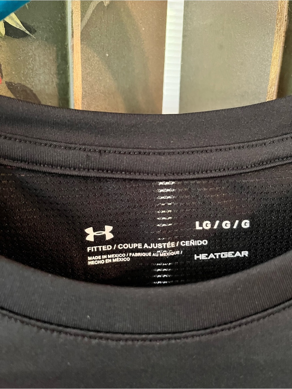Under Armour Black HeatGear Performance Tee - LG